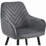 Esszimmerstuhl Stuhl mit 2er Set Option Küchenstuhl Polsterstuhl mit Armlehnen für Esszimmer Küche Schminktisch Stuhl, Samt Polsterstuhl mit Armlehne und Metallbeinen | belastbar bis 110 kg