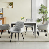 Esszimmerstuhl Stuhl mit 2er Set Option Küchenstuhl Polsterstuhl mit Armlehnen für Esszimmer Küche Schminktisch Stuhl, Samt Polsterstuhl mit Armlehne und Metallbeinen | belastbar bis 110 kg