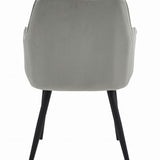 Esszimmerstuhl Stuhl mit 2er Set Option Küchenstuhl Polsterstuhl mit Armlehnen für Esszimmer Küche Schminktisch Stuhl, Samt Polsterstuhl mit Armlehne und Metallbeinen | belastbar bis 110 kg