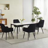 Esszimmerstuhl Stuhl mit 2er Set Option Küchenstuhl Polsterstuhl mit Armlehnen für Esszimmer Küche Schminktisch Stuhl, Samt Polsterstuhl mit Armlehne und Metallbeinen | belastbar bis 110 kg