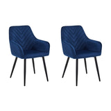 Esszimmerstuhl Stuhl mit 2er Set Option Küchenstuhl Polsterstuhl mit Armlehnen für Esszimmer Küche Schminktisch Stuhl, Samt Polsterstuhl mit Armlehne und Metallbeinen | belastbar bis 110 kg