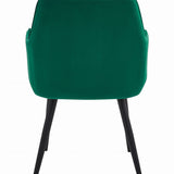 Esszimmerstuhl Stuhl mit 2er Set Option Küchenstuhl Polsterstuhl mit Armlehnen für Esszimmer Küche Schminktisch Stuhl, Samt Polsterstuhl mit Armlehne und Metallbeinen | belastbar bis 110 kg