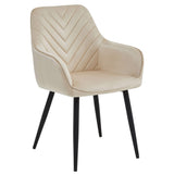 Esszimmerstuhl Stuhl mit 2er Set Option Küchenstuhl Polsterstuhl mit Armlehnen für Esszimmer Küche Schminktisch Stuhl, Samt Polsterstuhl mit Armlehne und Metallbeinen | belastbar bis 110 kg