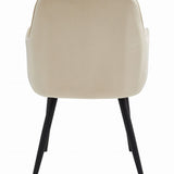 Esszimmerstuhl Stuhl mit 2er Set Option Küchenstuhl Polsterstuhl mit Armlehnen für Esszimmer Küche Schminktisch Stuhl, Samt Polsterstuhl mit Armlehne und Metallbeinen | belastbar bis 110 kg