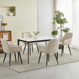 Esszimmerstuhl Stuhl mit 2er Set Option Küchenstuhl Polsterstuhl mit Armlehnen für Esszimmer Küche Schminktisch Stuhl, Samt Polsterstuhl mit Armlehne und Metallbeinen | belastbar bis 110 kg