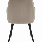 Esszimmerstuhl Stuhl mit 2er Set Option Küchenstuhl Polsterstuhl mit Armlehnen für Esszimmer Küche Schminktisch Stuhl, Samt Polsterstuhl mit Armlehne und Metallbeinen | belastbar bis 110 kg