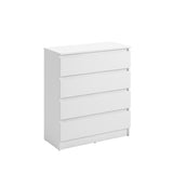 Commode avec 4 tiroirs 80x100 cm commode blanche étroite armoire en bois commode buffet buffet haut chambre salon couloir bureau organisateur largeur 80 cm hauteur 100 cm