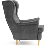 Sessel Ohrensessel Relaxsessel Sessel Wohnzimmer Polstersessel Lesesessel Fernsehsessel | Ergonomisch & Komfortabel | Hohe Rückenlehne, Holzbeine | 81x90x101 cm (BxTxH)