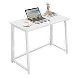 Schreibtisch Computertisch Bürotisch Tisch für Homeoffice PC-Tisch mit stabilen Metallbeinen | platzsparend einklappbar & verstellbare Füße | Für Homeoffice & Büro | 80x40x75 cm
