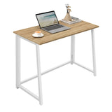 Schreibtisch Computertisch Bürotisch Tisch für Homeoffice PC-Tisch mit stabilen Metallbeinen | platzsparend einklappbar & verstellbare Füße | Für Homeoffice & Büro | 80x40x75 cm