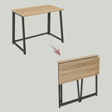 Schreibtisch Computertisch Bürotisch Tisch für Homeoffice PC-Tisch mit stabilen Metallbeinen | platzsparend einklappbar & verstellbare Füße | Für Homeoffice & Büro | 80x40x75 cm