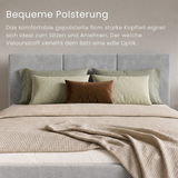 Home Collective Polsterbett, Bett mit Stauraum, Stauraumbett mit Lattenrost gepolstert Bett mit Kopfteil Doppelbett | Bettkasten mit Gasdruckfedern, Metallrahmen, Samtpolsterung | 120×200 | 140x200 | 160x200 | 180x200 cm