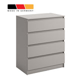 Commode avec 4 tiroirs 80x100 cm commode blanche étroite armoire en bois commode buffet buffet haut chambre salon couloir bureau organisateur largeur 80 cm hauteur 100 cm
