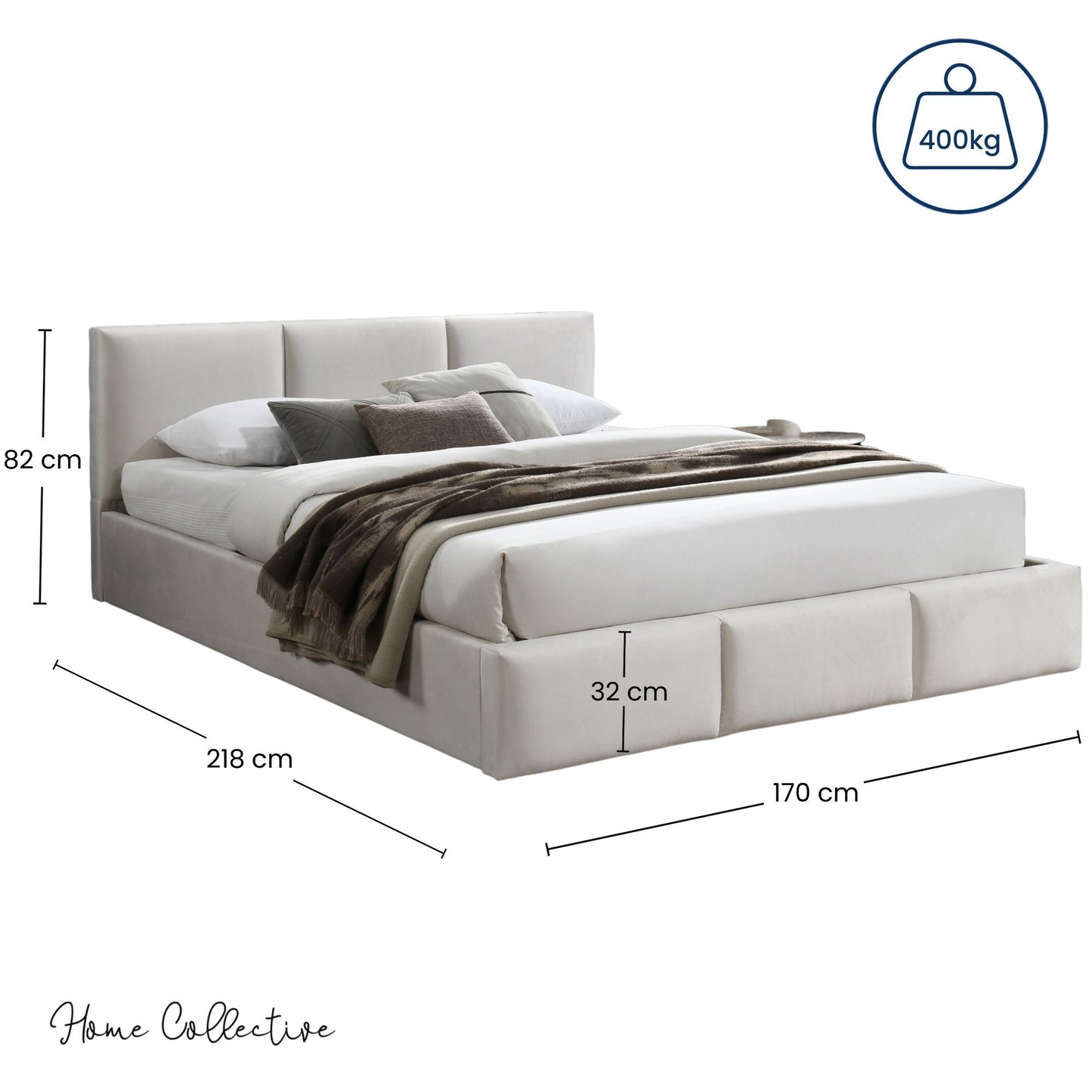 Bett 140x200 / 160x200 cm Doppelbett Polsterbett Bettgestell mit Lattenrost aus Metall, hydraulischer Bettkasten, Samtbezug in beige oder dunkelgrau, viel Stauraum, modern & pflegeleicht
