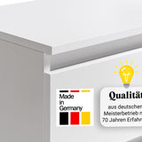 Commode 6 tiroirs 100 | 120 | 140 cm de large 78 hauteur commode armoire en bois blanc commode buffet buffet haut buffet chambre salon couloir organisateur de bureau