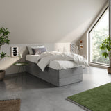 Home Collective Boxspringbett Polsterbett Bett mit Matratzenauswahl (Bonnell H2 / Kaltschaum H3), gepolstertes Kopfteil (optional), Microvelours | Verfügbare Größen: 90x200, 100x200, 120x200, 140x200, 160x200, 180x200, 200x200