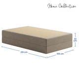 Home Collective Boxspringbett Polsterbett Bett mit Matratzenauswahl (Bonnell H2 / Kaltschaum H3), gepolstertes Kopfteil (optional), Microvelours | Verfügbare Größen: 90x200, 100x200, 120x200, 140x200, 160x200, 180x200, 200x200