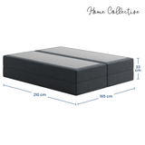 Home Collective Boxspringbett Polsterbett Bett mit Matratzenauswahl (Bonnell H2 / Kaltschaum H3), gepolstertes Kopfteil (optional), Microvelours | Verfügbare Größen: 90x200, 100x200, 120x200, 140x200, 160x200, 180x200, 200x200