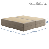 Home Collective Boxspringbett Polsterbett Bett mit Matratzenauswahl (Bonnell H2 / Kaltschaum H3), gepolstertes Kopfteil (optional), Microvelours | Verfügbare Größen: 90x200, 100x200, 120x200, 140x200, 160x200, 180x200, 200x200
