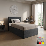 Home Collective Boxspringbett Polsterbett Bett mit Matratzenauswahl (Bonnell H2 / Kaltschaum H3), gepolstertes Kopfteil (optional), Microvelours | Verfügbare Größen: 90x200, 100x200, 120x200, 140x200, 160x200, 180x200, 200x200