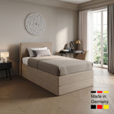 Home Collective Boxspringbett Polsterbett Bett mit Matratzenauswahl (Bonnell H2 / Kaltschaum H3), gepolstertes Kopfteil (optional), Microvelours | Verfügbare Größen: 90x200, 100x200, 120x200, 140x200, 160x200, 180x200, 200x200