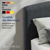 Home Collective Boxspringbett Polsterbett Bett mit Matratzenauswahl (Bonnell H2 / Kaltschaum H3), gepolstertes Kopfteil (optional), Microvelours | Verfügbare Größen: 90x200, 100x200, 120x200, 140x200, 160x200, 180x200, 200x200