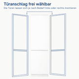 Home Collective Kleiderschrank mit Tür 50x40x180 cm – Garderobenschrank & Mehrzweckschrank mit 3–5 Einlegeböden und optional Schubladen Schrank für Schlafzimmer Flur Büro