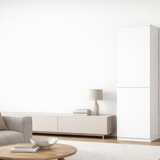 Home Collective Kleiderschrank mit Tür 50x40x180 cm – Garderobenschrank & Mehrzweckschrank mit 3–5 Einlegeböden und optional Schubladen Schrank für Schlafzimmer Flur Büro