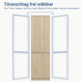 Home Collective Kleiderschrank mit Tür 50x40x180 cm – Garderobenschrank & Mehrzweckschrank mit 3–5 Einlegeböden und optional Schubladen Schrank für Schlafzimmer Flur Büro
