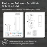 Home Collective Kleiderschrank mit Tür 50x40x180 cm – Garderobenschrank & Mehrzweckschrank mit 3–5 Einlegeböden und optional Schubladen Schrank für Schlafzimmer Flur Büro