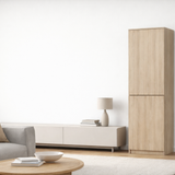 Home Collective Kleiderschrank mit Tür 50x40x180 cm – Garderobenschrank & Mehrzweckschrank mit 3–5 Einlegeböden und optional Schubladen Schrank für Schlafzimmer Flur Büro