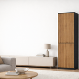 Home Collective Kleiderschrank mit Tür 50x40x180 cm – Garderobenschrank & Mehrzweckschrank mit 3–5 Einlegeböden und optional Schubladen Schrank für Schlafzimmer Flur Büro
