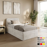 Home Collective Polsterbett Doppelbett Bett mit verstellbarem Lattenrost & Stauraum, viele Größen verfügbar Kordstoff, erhältlich in Hellbeige, Grau und Anthrazit