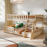 Etagenbett 90x200 / 120x200 Kinderbett Jugendbett Stockbett Hochbett mit Leiter, Rausfallschutz & Lattenrosten,  Kinder Bett von 4. bis 16. Lebensjahr Weiß