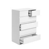 Home Collective Kommode Sideboard Schubladenkommode Highboard | viel Stauraum mit 6 Schubladen | Schubladenschrank für Schlafzimmer Wohnzimmer Flur Büro | Möbel Organizer | 80x120x50 cm | weiß