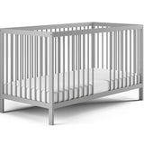 Kids Collective Babybett Kinderbett Gitterbett 60x120 und 70x140 cm höhenverstellbarer Lattenrost & herausnehmbare Sprossen stabiles Buchenholz | ab Geburt bis zum 3. Lebensjahr made in EU