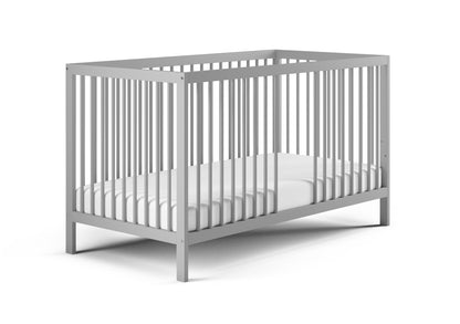 Kids Collective Babybett Kinderbett Gitterbett 60x120 und 70x140 cm höhenverstellbarer Lattenrost & herausnehmbare Sprossen stabiles Buchenholz | ab Geburt bis zum 3. Lebensjahr made in EU