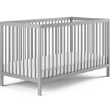 Kids Collective Babybett Kinderbett Gitterbett 60x120 und 70x140 cm höhenverstellbarer Lattenrost & herausnehmbare Sprossen stabiles Buchenholz | ab Geburt bis zum 3. Lebensjahr made in EU