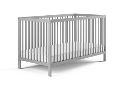 Kids Collective Babybett Kinderbett Gitterbett 60x120 und 70x140 cm höhenverstellbarer Lattenrost & herausnehmbare Sprossen stabiles Buchenholz | ab Geburt bis zum 3. Lebensjahr made in EU