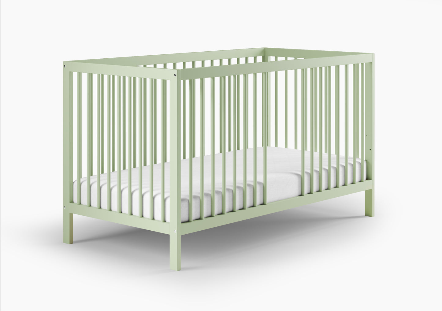 Kids Collective Babybett Kinderbett Gitterbett 60x120 und 70x140 cm höhenverstellbarer Lattenrost & herausnehmbare Sprossen stabiles Buchenholz | ab Geburt bis zum 3. Lebensjahr made in EU