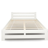 Lit en bois avec sommier à lattes, lit moderne, cadre de lit en pin massif, lit simple, lit en bois massif, classique Confortable et durable | Maison de campagne bohème scandinave