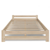 Lit en bois avec sommier à lattes, lit moderne, cadre de lit en pin massif, lit simple, lit en bois massif, classique Confortable et durable | Maison de campagne bohème scandinave
