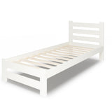 Lit en bois avec sommier à lattes, lit moderne, cadre de lit en pin massif, lit simple, lit en bois massif, classique Confortable et durable | Maison de campagne bohème scandinave