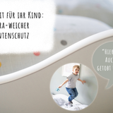 Kinderbett Jugendbett 80x160 und 80x180 cm mit Matratze, Schublade & Rausfallschutz mit punktelastischer Matratze mit Kokos-Naturfaser