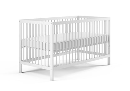 Kids Collective Babybett Kinderbett Gitterbett 60x120 und 70x140 cm höhenverstellbarer Lattenrost & herausnehmbare Sprossen stabiles Buchenholz | ab Geburt bis zum 3. Lebensjahr made in EU