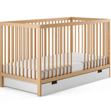 Kids Collective Babybett Kinderbett Gitterbett 60x120 und 70x140 cm höhenverstellbarer Lattenrost & herausnehmbare Sprossen stabiles Buchenholz | ab Geburt bis zum 3. Lebensjahr made in EU