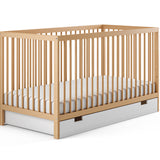 Kids Collective Babybett Kinderbett Gitterbett 60x120 und 70x140 cm höhenverstellbarer Lattenrost & herausnehmbare Sprossen stabiles Buchenholz | ab Geburt bis zum 3. Lebensjahr made in EU