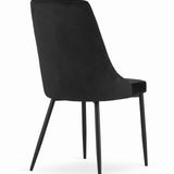 Chaise de salle à manger, chaise de cuisine, chaise de bureau, pieds rembourrés et en métal, parfaite pour le salon, le bureau à domicile, le bureau et la chambre, charge maximale 120 kg