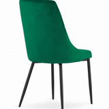 Chaise de salle à manger, chaise de cuisine, chaise de bureau, pieds rembourrés et en métal, parfaite pour le salon, le bureau à domicile, le bureau et la chambre, charge maximale 120 kg