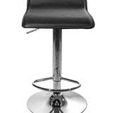 Tabouret de bar chaise de bar avec revêtement en simili cuir en noir | Chaise de bar réglable en hauteur, rotative et chargeable jusqu'à 120 kg